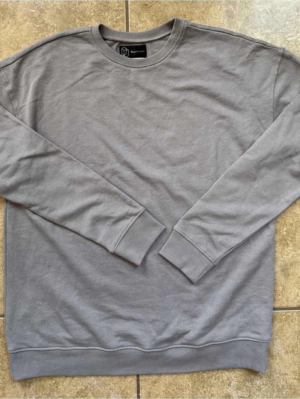 Original Use Gray Pullover Sweatshirt Small Mens Oversized New FAST SHIPPING